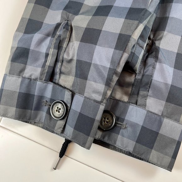 An original Penguin by Munsingwear Checker Gray/Blue Windbreaker size Medium - Picture 6 of 11